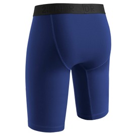 2UNDR Mens Power Shift 9" Boxer Long Leg Underwear (Navy, X-Small)