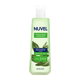 Nuvel Tnico Facial Astringente con T Verde 235 ml  Limpiador Facial para Piel Grasa o Mixta con Ingredientes Naturales y cido Saliclico               