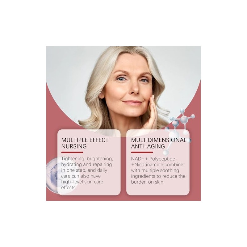 NAD+ Peptide Firming Serum for Face and Neck, Anti-Aging Serum