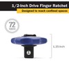 Titan Tools 12092 1/2-Inch Drive Finger Ratchet - Multi-Colour