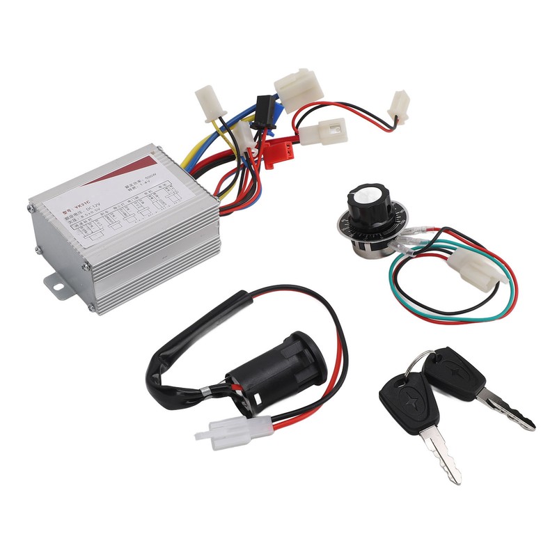 12V 500W Electric Bike Controller Speed Control Switch Key Lock