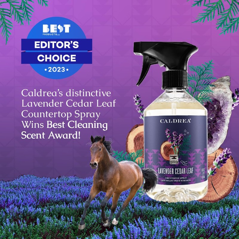 Caldrea Multi-surface CounterTop Spray Cleaner, Made With Vegetable Protein Extract,
