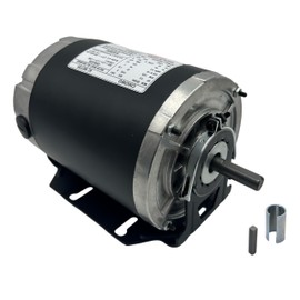 CHIOWO GF2034 Electric Fan Motor 1/3 hp, 1725 RPM, 115 Volts, 60Hz, 48 Frame, ODP, Ball Bearing Belt Drive, Replacement for AO Smith