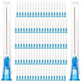 100 pieces 23G (0.6 mm x 25 mm) stainless steel dispensing tube: GOEDCH stainless steel dosing accessories, individually packed, refill tubes for industry, science laboratories, multi-purpose