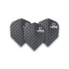 F7121 Carbon Black Std Dart Flights 3 Sets per Pack