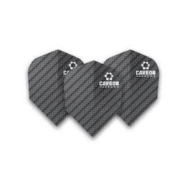 F7121 Carbon Black Std Dart Flights 3 Sets per Pack (9 Flights in Total)