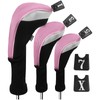 Andux Golf Club Head Covers 6pcs/Set Long Neck (3 Hybrid