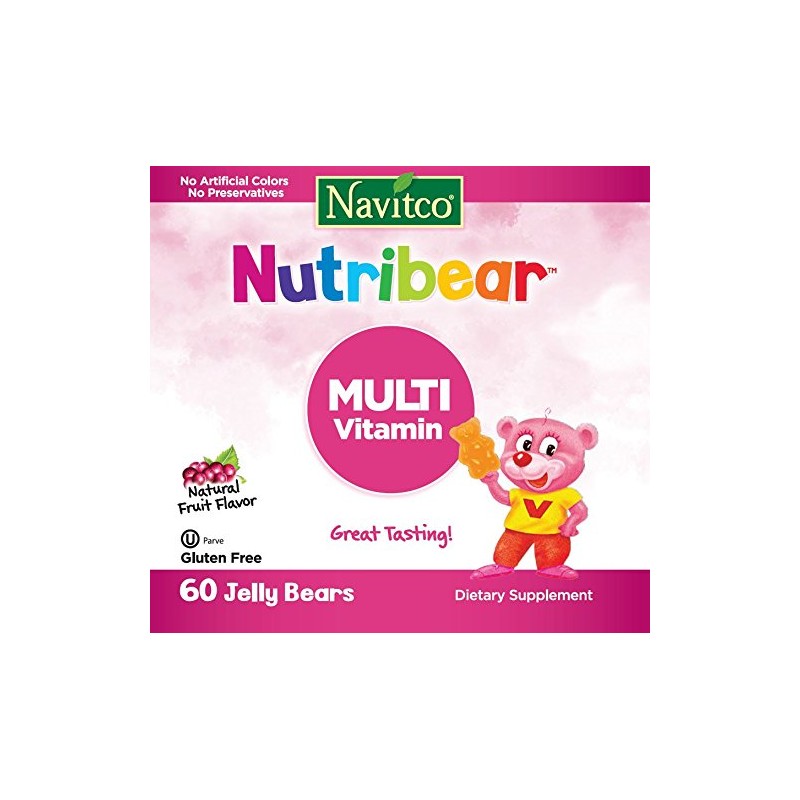 Navitco. Kosher NutriBear Multi Vitamin Great Tasting Jellies - 60