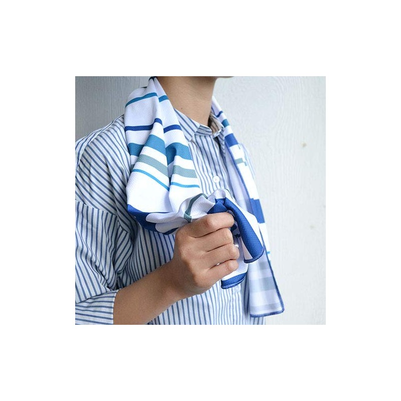 STAND RIVER 561479 Cool Towel, Flower Yellow, W 39.4 x
