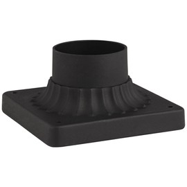 John Timberland Matte Black Finish Post Mount Adaptor