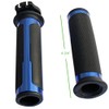 MotorToGo Blue CNC Aluminum 7/8" 22mm Handlebar Grips with Throttle