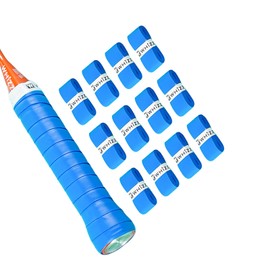 BAIHUALIN Whizz Pack of 12 Tennis Grip Tapes for Badminton, Squash, Pickleball, Soft, Non-Slip Premium Overgrip with End Tape, Blue