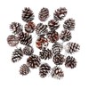 KY-Tech Christmas Pine Cones, 25pcs Natural Pine Cones 3-4CM Rustic