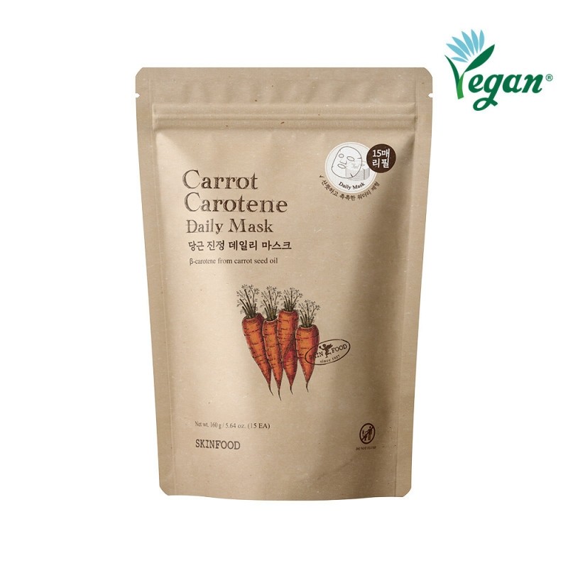 Carrot Carotene Daily Mask Refill (15 sheets) / 캐롯 카로틴