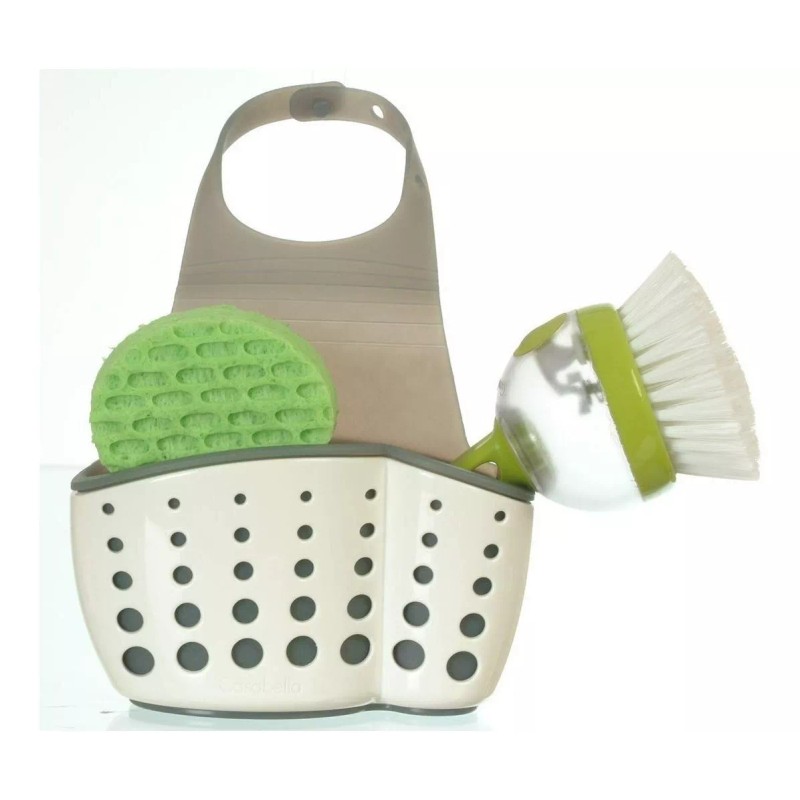 Casa Bella Organizador Cocina Base Esponja Lavabo Plastico Antihongos