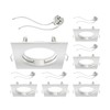 ledscom.de 6 pcs. recessed Ceiling Frame RIR recessed Frame White