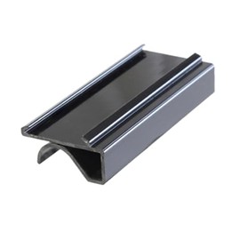 FSE PLSL113BK Shelf Label, 3", Snaps Under Shelf, Plastic, Black (Pack of 4)