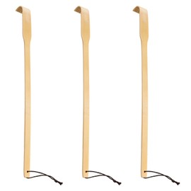 Renook Back Scratcher, 3 Pieces 16.5" Strong Sturdy Self-Massager Therapeutic Bamboo Wooden Back Scratchers for Scratching Itches, Best Gift for Pregnant Women and People Who Need Longer Hands.