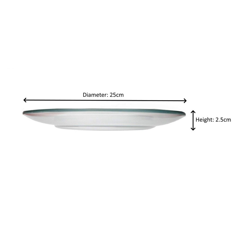 Ovenproof Plate Glass Pie Plate for Baking 25cm Transparent Glass