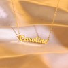 Ldurian Custom Name Necklace, Carolina Name Plate Pendant Necklace Pre