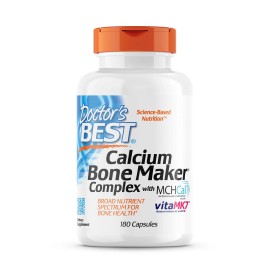 Doctor's Best Calcium Bone Maker Complex 180 Caps Supports Bone Health