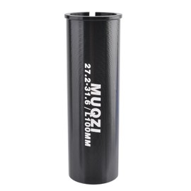 JEELAD Bike Seatpost Shim, 100mm Length Aluminum Bicycle Reducing Sleeve Seat Post Tube Adapter for Mountain, Road Bike, MTB, BMX