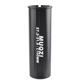 JEELAD Bike Seatpost Shim, 100mm Length Aluminum Bicycle Reducing Sleeve Seat Post Tube Adapter for Mountain, Road Bike, MTB, BMX