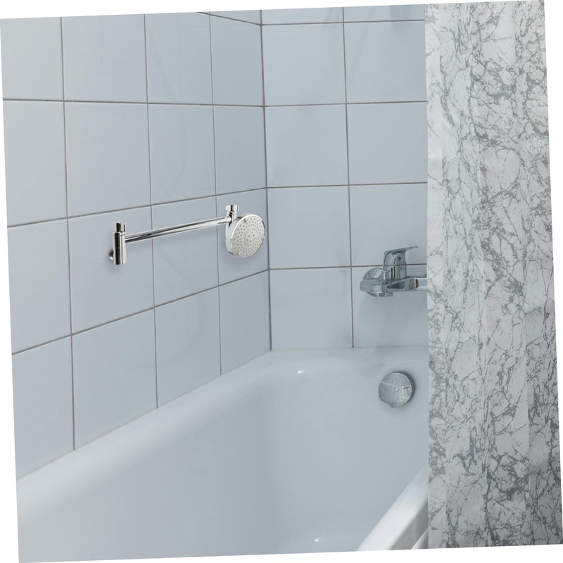 Operitacx Adjustable Shower Head Extender Arm Universal Stainless Steel Shower