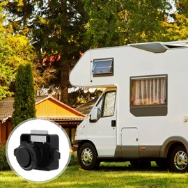 DOITOOL 10PCS Push Button Latches Cabinet Door Catch Lock Keyless Push Button Lock for rv Cupboard Motorhome (Black)