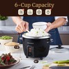 Elite Gourmet ERC006SS 6-Cup Electric Rice Cooker with 304 Surgical