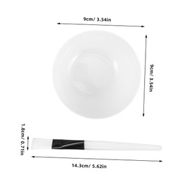 FRCOLOR 4sets Facial Mud Mask Applicator Set Mixing Bowls and Sticks for Easy Skincare Application Safe and Material for Home Beauty Treatments