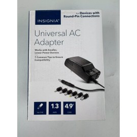 Insignia Universal Multi-Voltage AC Adapter NS-AC1200 w/ 7 Common Tips NEW #2