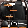 AOMSAZTO Leather Car Seat Cover Custom Fit for Toyota RAV4
