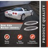 Chrome Rear Side Marker Louvers Fits for 1997-2004 Corvette