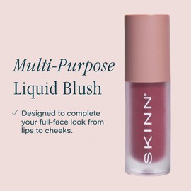SKINN Treatment Liquid Blush for Cheeks, Berry - Vibrant, Long-Lasting & Buildable Color - Skincare-Infused Make-Up for Fine Lines & Wrinkles - Hydrating & Lightweight Face Makeup Cosmetics