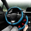 Amiss Nappa Leather Steering Wheel Cover, 3PCS Segmented Steering Wheel