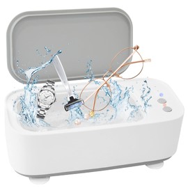 SOARFLY 500 ml Ultrasonic Cleaning Device, 48000 Hz Ultrasonic Cleaning Device Glasses with 3 Time Functions, Ultrasonic Glasses Cleaning Device for Watches, Glasses, Rings