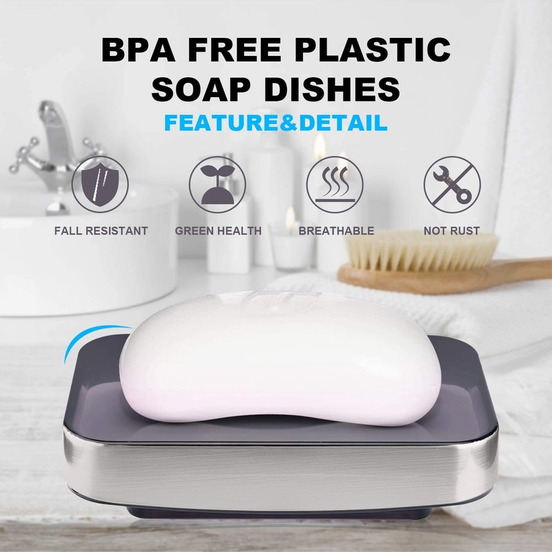 Boperzi Soap Holder Soap Dish Shower Bar Soap Holder Rustproof
