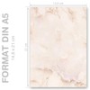 Letter Paper Marble & Structure Marble Terracotta DIN A5 Format