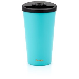 Smidge Travel Cup - 355ml, Aqua, Stainless Steel, Leakproof, Insulated, Hot & Cold Drinks, BPA Free
