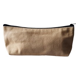 NUTFORD Multifunctional Zipper Case Pouch Purse Bag Thick Cotton Canvas with Cotton Cloth Lining for Storage of Cosmetics, Beauty Tools, Keys, Coin and Notes, Electronic Accessories, etc. (Peach)