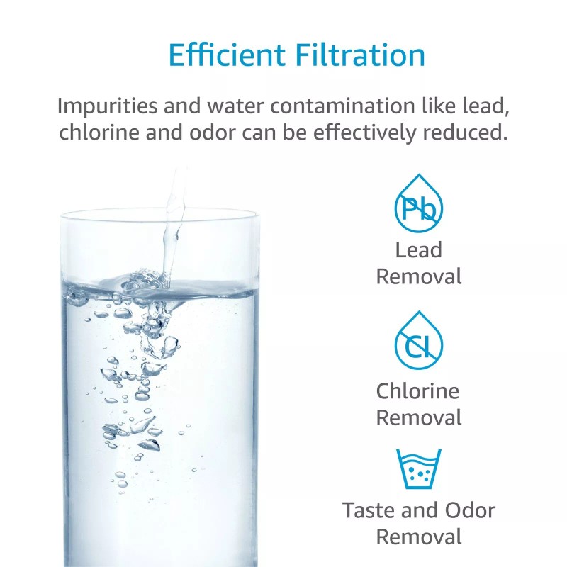 AQUA CREST DW2042FR-09 Refrigerator Water Filter,Replace