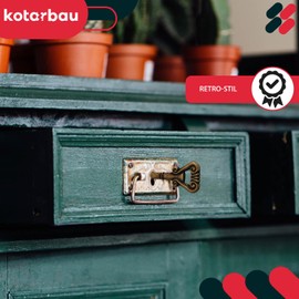 KOTARBAU® Set of 5 Furniture Keys Cupboard Keys Large Patina Antique Coloured Beard Keys for Furniture Cabinet Minibar Desk Drawers