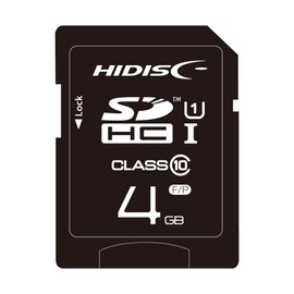 HIDISC HDSDH4GCL10UIJP3 SDHC Card, 4 GB Class 10 UHS-1 Compatible with Plastic Case