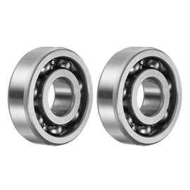 sourcing map 2 pieces 6303 deep groove ball bearings, 20 x 47 x 14 mm, C3 open design, chrome steel bearing