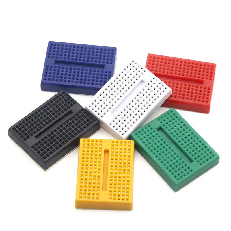 12 Pieces: 170 Tie Point Breadboard, Colorful Breadboard, Mini Breadboard