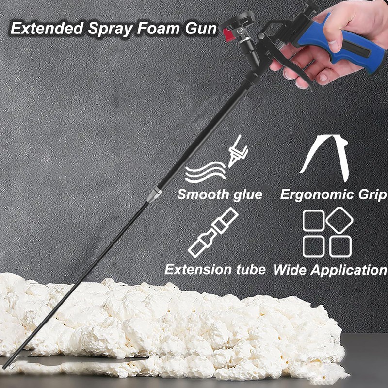 25inch Detachable Spray Foam Gun,Professional Expanding Foam Gun,Dispensing Foam Gun