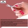 Nail scissors serrated blade