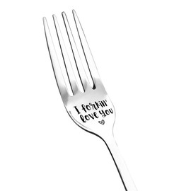 Funny Forks Gifts for Boyfriend Girlfriend Anniversary Birthday Gifts for Wife Husband I Forking Love You Fruit Dessert Forks Gifts for BFF Best Friend Sisters Christmas Presents