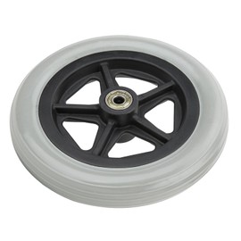 AILOOCEDI 7 Inch Wheelchair Rubber Wheels,Wheelchair Front Wheels Rubber Wheels for Disabled,Elderly with Single Wheel Steering,Wear resistant,Non slip,Easy to Install and Remove